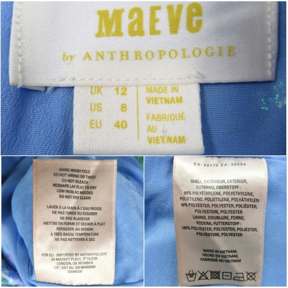 MAEVE by ANTHROPOLOGIE Amatheia Blue Sleeveless Sequin Top Women's Size 8 - Picture 12 of 14